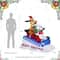 Glitzhome® 6FT Lighted Inflatable Skiing Santa, Snowman & Dog